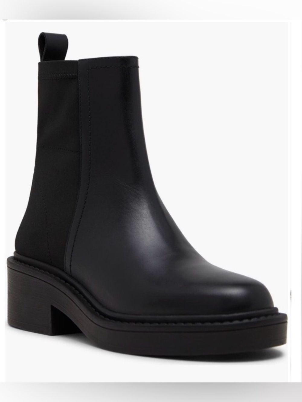 NWT Blondo Risser Waterproof Boots in Black Side-Zip Leather Ankle Booties